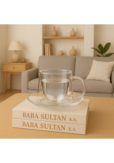 Reoona 200ml Isıya Dayanıklı Borosilikat Çift Çidarlı Bardak Kahve Sunum Bardağı Şeffaf