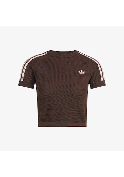 Adidas Crochet Tee Kadın Kahverengi T-shirt Kc6480