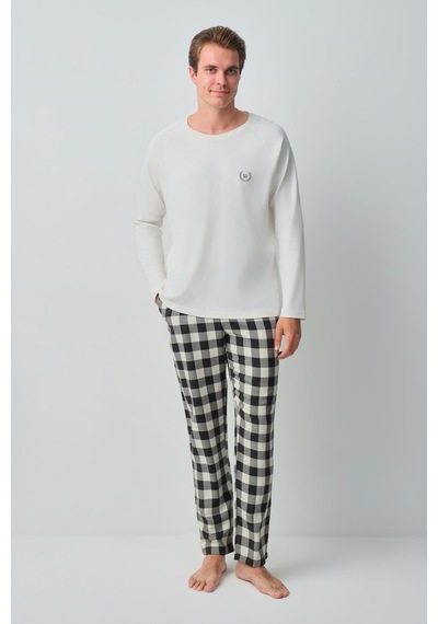 Suwen George Erkek Pamuklu Pijama Takımı Msh10510331911 Siyah