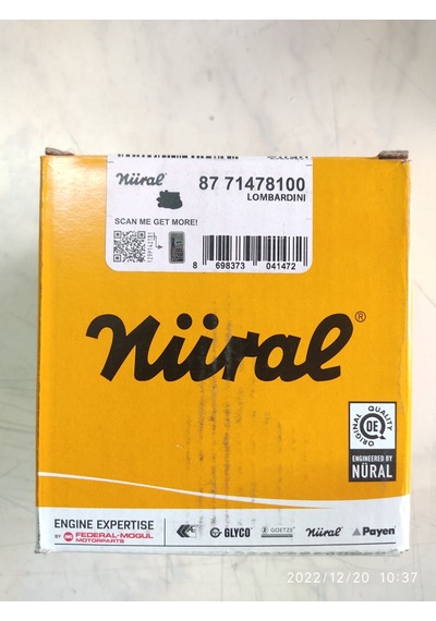 Antor/lombardini 4ld820 17hp Piston Segman/sekman Komple +0,50mm Nüral Goetze