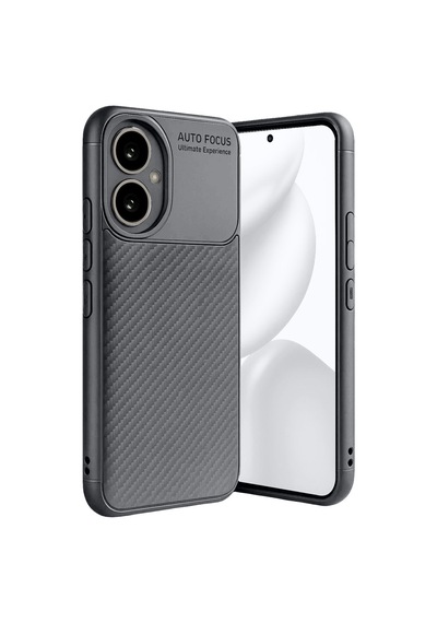 Honor 400 Uyumlu Kılıf Auto Focus Karbon Kapak - Gri