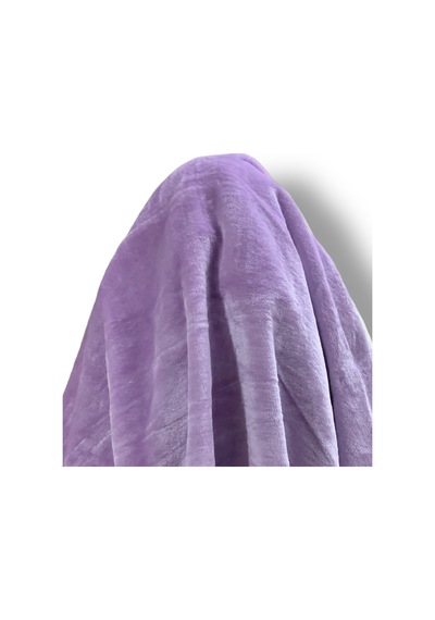 Zp-lutur- Tüy Dökmez Ithal Lila Renk Peluş Kumaş 100x150 Cm Ev Tekstil Lila Lila
