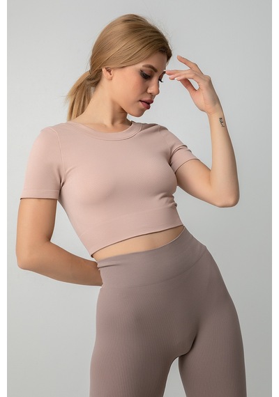 Doremi Dikişsiz Kısa Spor Üst-22621 001