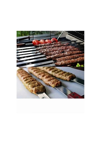 12 Adet Profesyonel Metal Kıyma Şiş Adana-urfa-antep Kebap Şişi