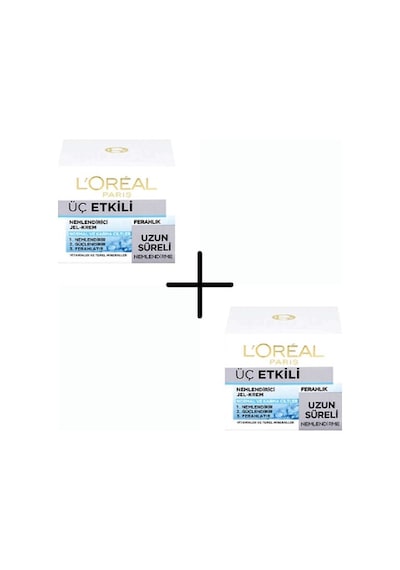 L'Oreal Paris Üç Etkili Nemlendirici Ferahlatıcı Jel Krem 2 x 50 ML