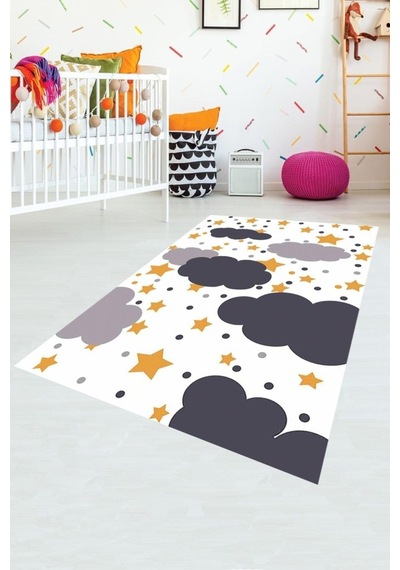 Pelangi Yıldız Ve Bulut Desenli Dijital Baskılı Kaymaz Taban Yıkanabilir Çocuk Odası Halısı, Beyaz-mavi 100 X 100 Sku: Zeusb0fdxcx6b6 163kırçıllıhasır Pelangi Yıldız Ve Bulut Desenli Dijital Baskılı Kaymaz Taban Yıkanabilir Çocuk Odası Halısı, Beyaz-mavi 100 X 100 Sku: Zeusb0fdxcx6b6 163kırçıllıhasır