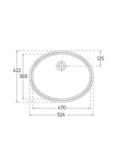 Isvea Soluzione Tezgah Altı Lavabo 52 CM