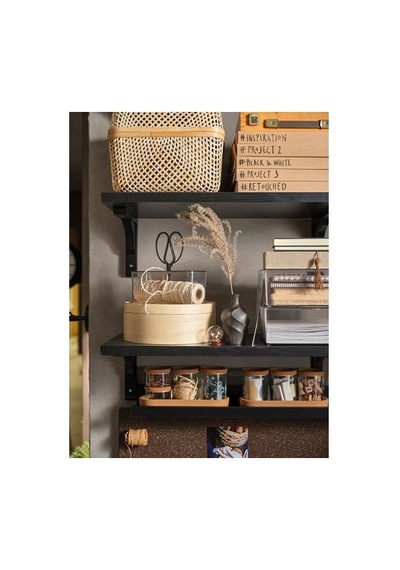 Ikea Bergshult Duvar Rafı Parçası, Venge, 80x20 Cm