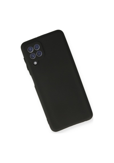 Samsung Galaxy A22 Uyumlu Kılıf First Silikon - Siyah