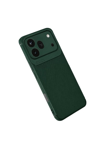Newface Huawei Honor 600 Pro Auto Focus Karbon Kapak - Koyu Yeşil