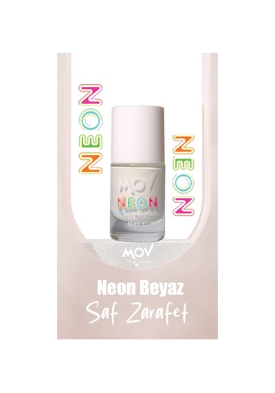 Mov Neon Oje Beyaz No:4 URH001-BEYAZ