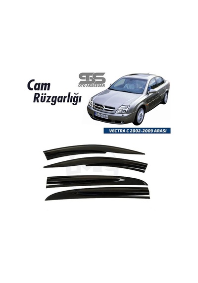 Cam Rüzgarlığı Opel Vectra C 2002-2009 Arası Mügen Tip Piano Blackk