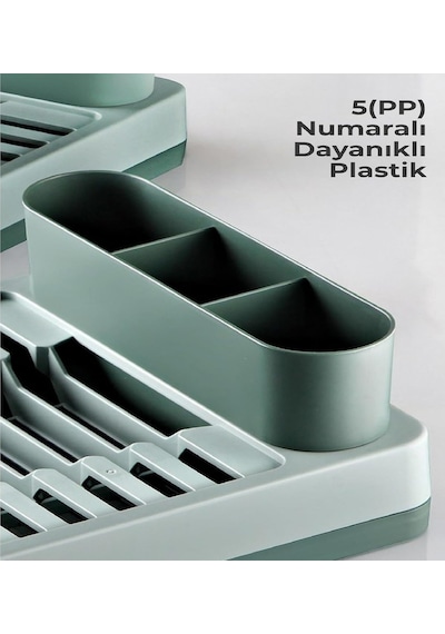 Pratik Tezgah Üstü Bulaşıklık Tabaklık Kurutmalık - Dayanıklı Plastik Çok Bölmeli Mutfak Düzenleyici Organizer, Kaşıklıklı Geniş Bölmeli Bulaşık Kurutma Rafı, 42x26x6 Cm Yeşil Çok Renkli Pratik Tezgah Üstü Bulaşıklık Tabaklık Kurutmalık - Dayanıklı Plastik Çok Bölmeli Mutfak Düzenleyici Organizer, Kaşıklıklı Geniş Bölmeli Bulaşık Kurutma Rafı, 42x26x6 Cm Yeşil Çok Renkli