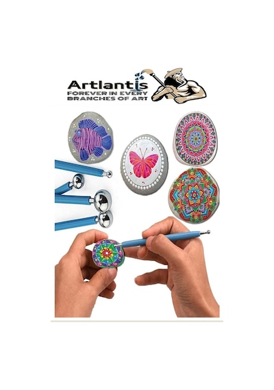 Top Uçlu Seramik Ve Kil Modelleme Seti 4 Lü 1 Paket Polimer Kil Şekillendirme Çömlek Oyma Çiçek Marzipan Mandala