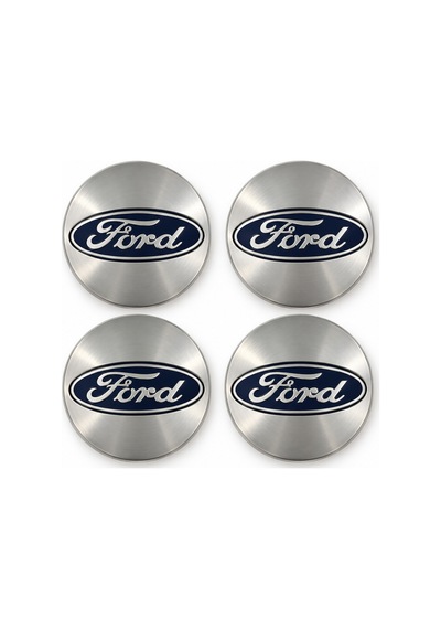 Ford Focus Fiesta Kuga Mondeo C-max Puma Uyumlu 54 Mm Jant Göbeği 4'lü Set Gri Mavi 50 Mm İç Tırnak Çapı Aftermarket - 936731325