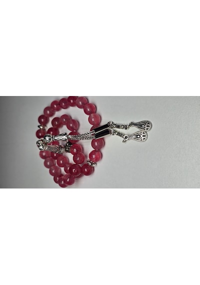 Turmalin Tesbih 8 Mm Pembe