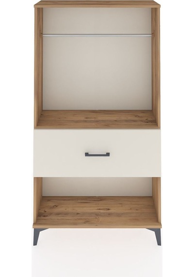 Arges Dolap Tek Raflı Tek Çekmeceli Tek Askılı 88x30x163 Çam-aytaşı Atlas Çam