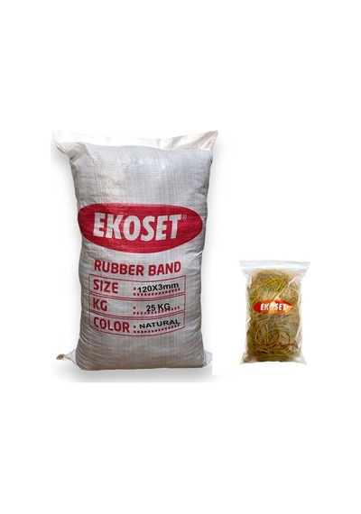 Kauçuk Paket Lastiği 120x3mm 25 Kg