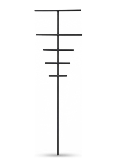 Metal Bitki Destek Çubuğu 50x20 Cm, Siyah, Saksı İçi Sarmaşık Ve Çiçek Desteği
