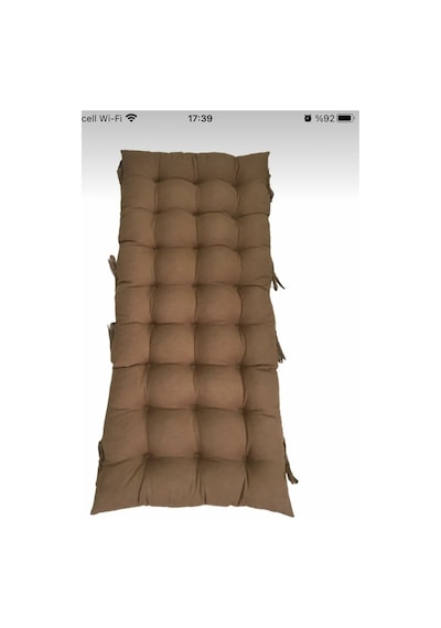 Sallanan Sandalye Minderi 120x50 Kahverengi