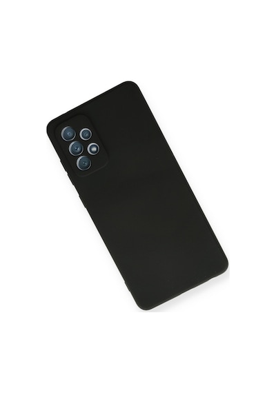 Samsung Galaxy  Uyumlu,  A72 Kılıf Nano İçi Kadife Silikon - Siyah