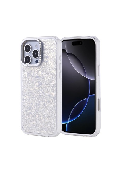 Apple iPhone 16 Pro İle Uyumlu Kılıf Gümüş Kapi Kapak Taşlı Apple iPhone 16 Pro İle Uyumlu, Gümüş Sku: Zeusb0fdqxm121