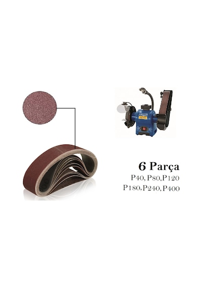 Venoa Scheppach Bgs700 Uyumlu Bant Zımpara Kağıdı 6 Parça