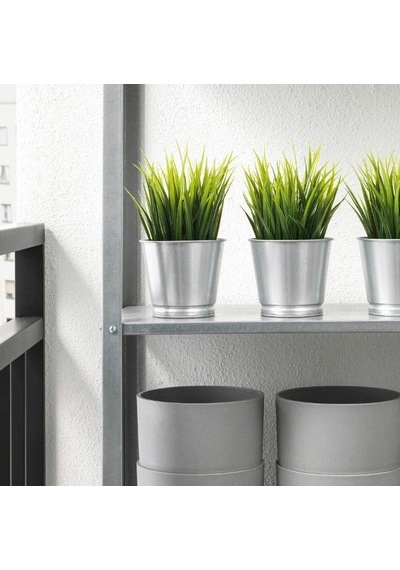 Ikea Fejka Saksılı Yapay Su Çimi 21 Cm Siyah Koyu Yeşil Yeşil Çok  Renkli