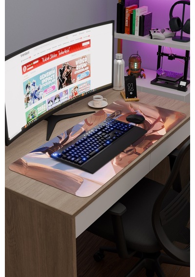 Cyno Genshin Impact Anime Gacha V2 - 90x40 Xxl Gaming Mouse Pad Fare Altlığı