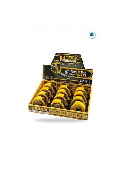 Şerit Metre 5 M X 19 Mm Çelik Otomatik Kilitli Stoplu Ölçüm Aleti