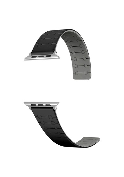 Apple Uyumlu  Watch Ultra Ultra2 49mm Redclick Krd-111 Çizgili Desenli Ultra Hafif Silikon Kordon