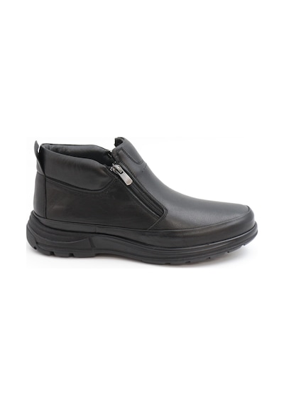 Nesilshoes Nesil Shoes Showmen 241-1 Siyah Hakiki Deri Kürklü Erkek Bot