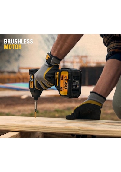 Cat DX71BC 18Volt 2.0Ah Li-ion Tek Akülü 215NM Kömürsüz Profesyonel Şarjlı Darbeli Tornavida
