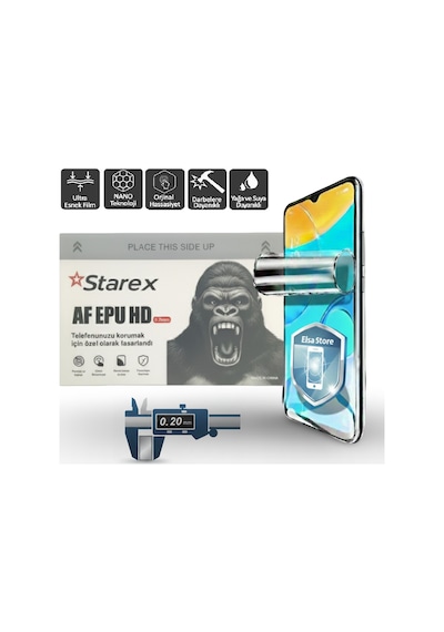 Samsung Uyumlu Galaxy Z Fold 7 Nano Ekran Koruyucu Ultra İnce Af Epu 0.20 Mm Hd Starex