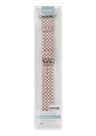 Apple Watch Uyumlu 38mm Karo Motif Kordon Saat Değildir