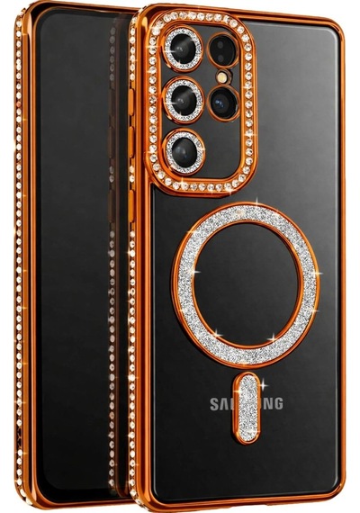 Joko Samsung Samsung Uyumlu Galaxy S26 Ultra Joke Simli Magneticsafe Kılıf - Turuncu