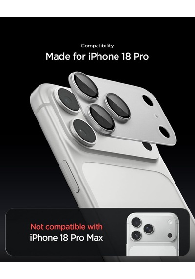 Apple Uyumlu iPhone 18 Pro İle Uyumlu Kamera Lens Koruyucu Tam Kaplayan Cam Kolay Kurulum Glas.tr Ez Fit Optik Pro Xl Silver - Agl12038 Diğer