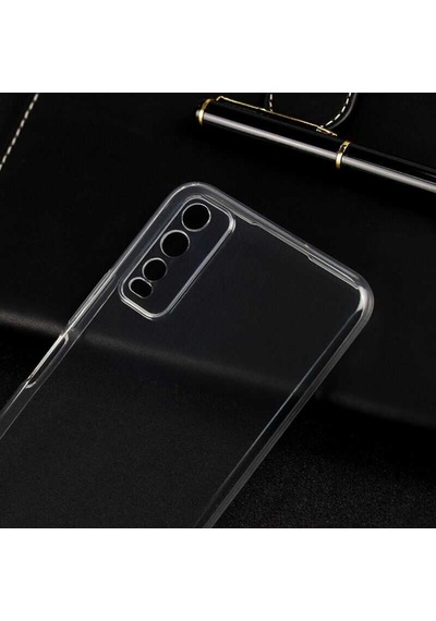 Vivo Y20S Kılıf Zore Şeffaf Ince Ve Esnek Süper Silikon Kılıf Renksiz
