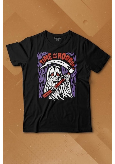 Kendim Seçtim Horror Minimal Funny Kara Komik Korku Urban Baskılı Tişört Çocuk T-shirt 001