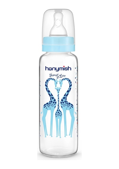 Hanymish Cam Biberon 240 Ml 0-6 Ay - Mavi