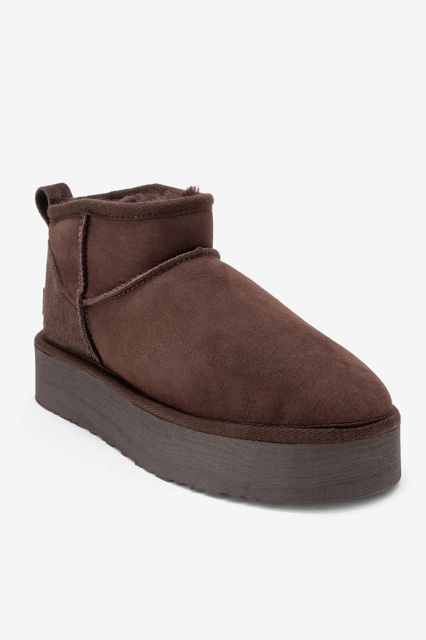 Luvishoes Luvi Shoes Veyra Kahverengi Süet Hakiki Deri Kürklü Platform Tabanlı Kadın Mini Bot Süet Kahve Luvishoes Luvi Shoes Veyra Kahverengi Süet Hakiki Deri Kürklü Platform Tabanlı Kadın Mini Bot Süet Kahve
