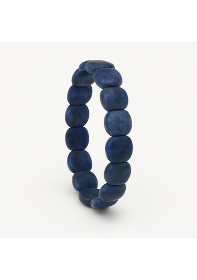 Oval Kesim Lapis Lazuli Bileklik 29 Gr 22 Cm Doğal Taş Mavi