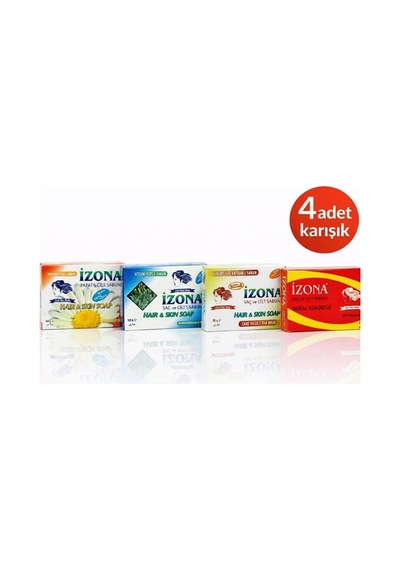 İzona Sabun 85 Gr 4lü Karışık Çam Katranı - Kükürt