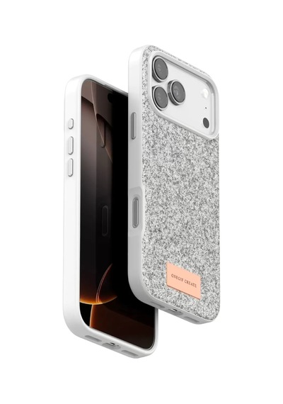 İphone 17 Pro Bright Simli Kapak - Beyaz