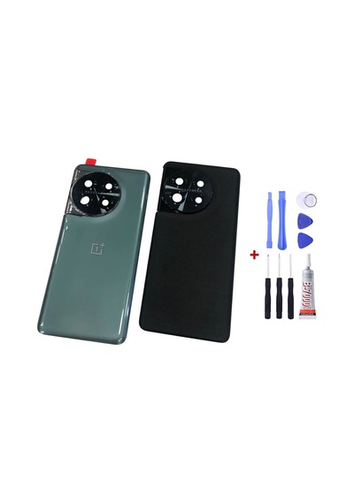 One Plus 11 Yeşil Arka Cam Kapak Pil Kapağı Tamir Set B7000 Set Yeşil