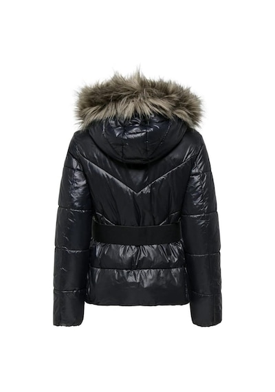 Only 15322003 Onlfever Short Puffer Black Kadın Mont Siyah