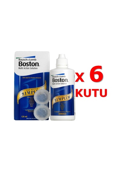 Bausch + Lomb Boston Simplus Sert Lens Solüsyonu 6 x 120 ML