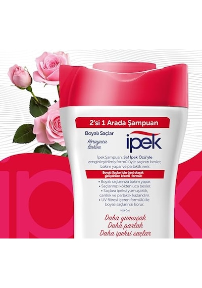 İkisi Bir Arada Boyalı Saçlar Gül Şampuan 480 Ml Diğer