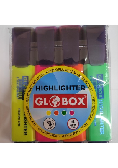 Globox 4 Lü 4 Renk Fosforlu Kalem
