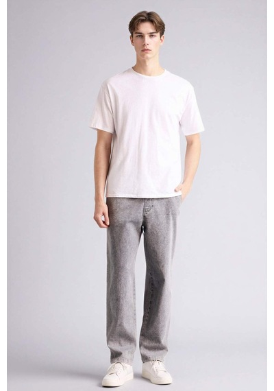 Defacto Yumuşak Dokulu Wide Leg Jean Pantolon G9239ax26spnm18 Gri-nm18